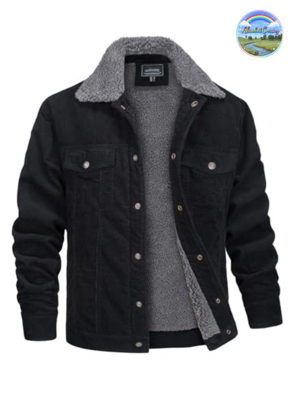 Men's Sherpa Lined Corduroy Jacket Winter Work Coat